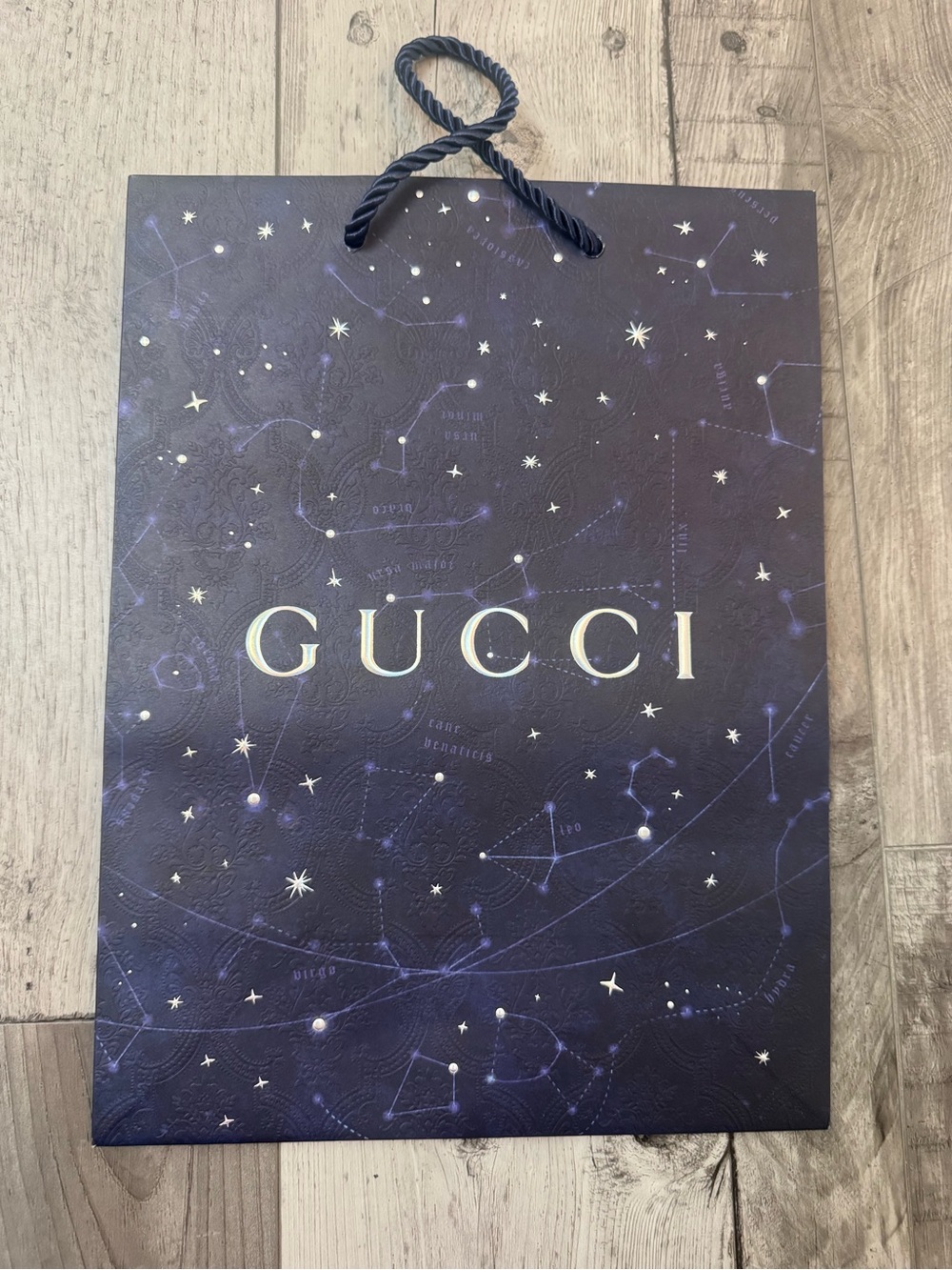 Gucci Limited Edition 2022 Constellation Paper Shopping Gift Bag Stars